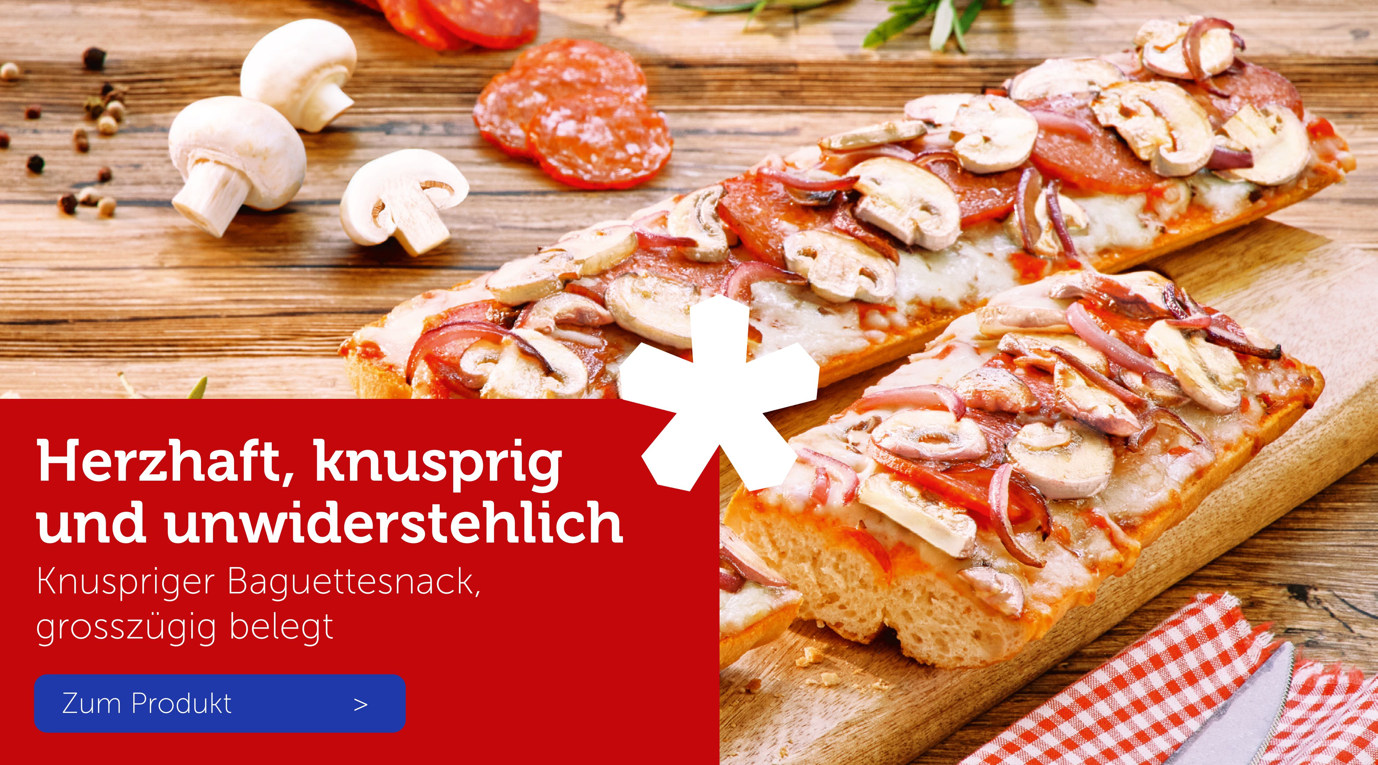 Herzhaft, knusprig und unwiderstehlich - Baguette al Salame e Funghi